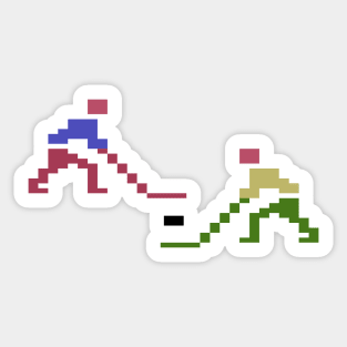 Pixel Hockey Sticker